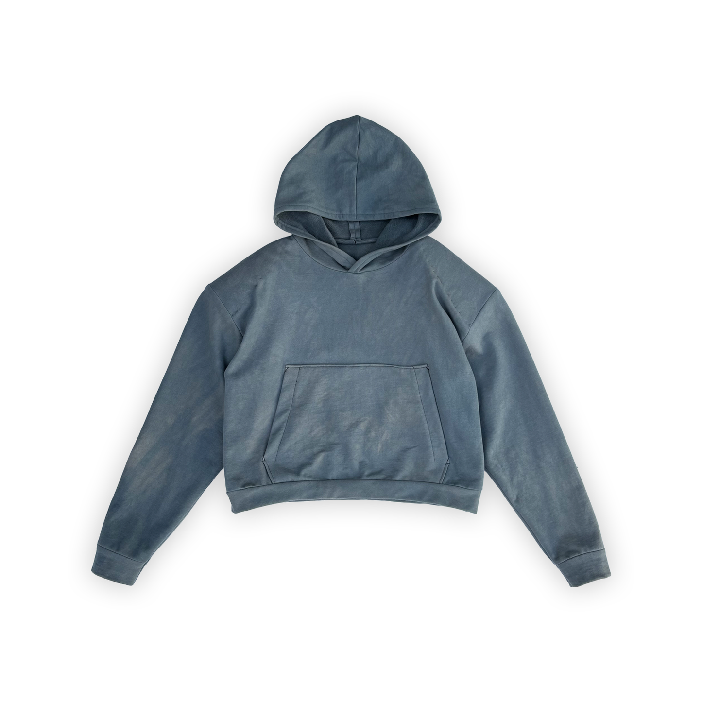SLATE BLUE SHOULDER PAD HOODIE
