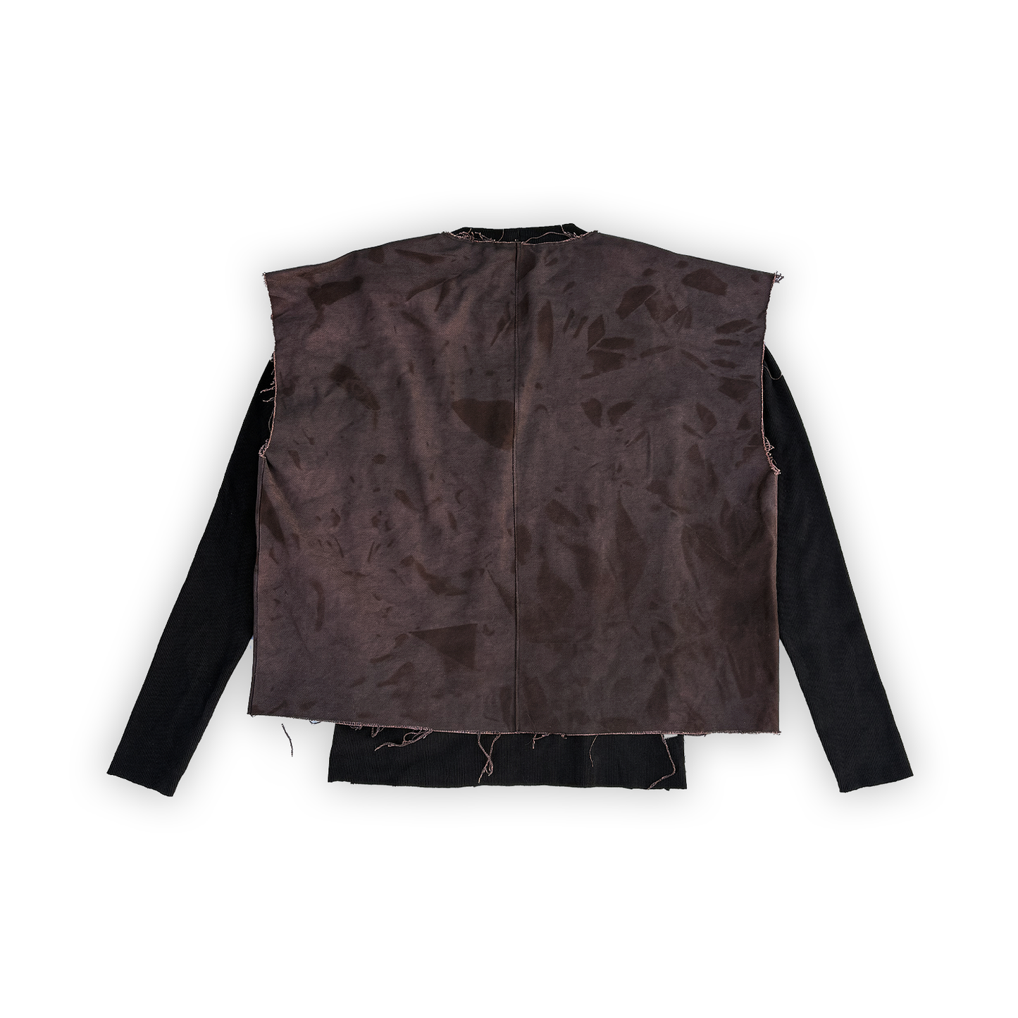 BURNT UMBER DOUBLE-LAYERED LS