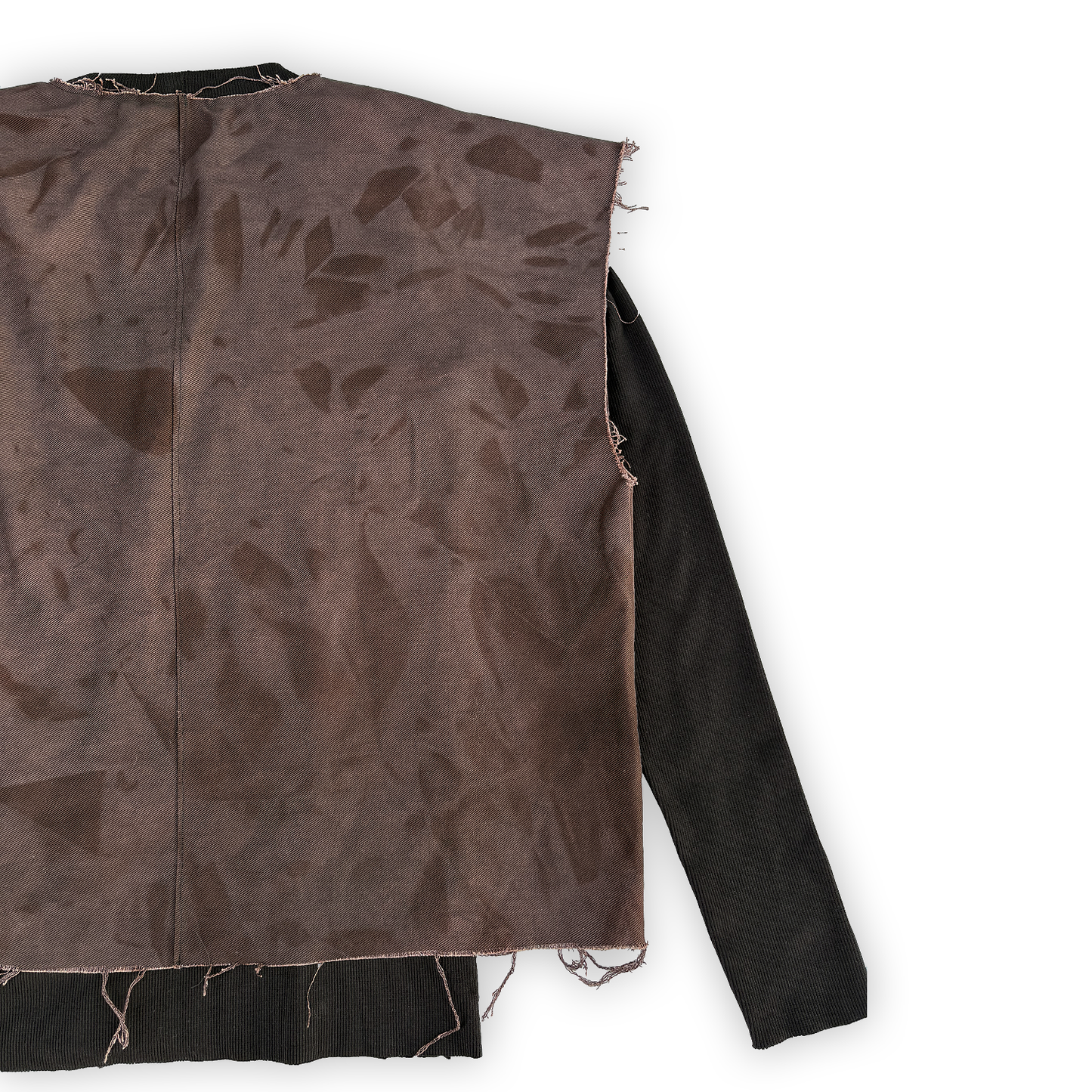 BURNT UMBER DOUBLE-LAYERED LS
