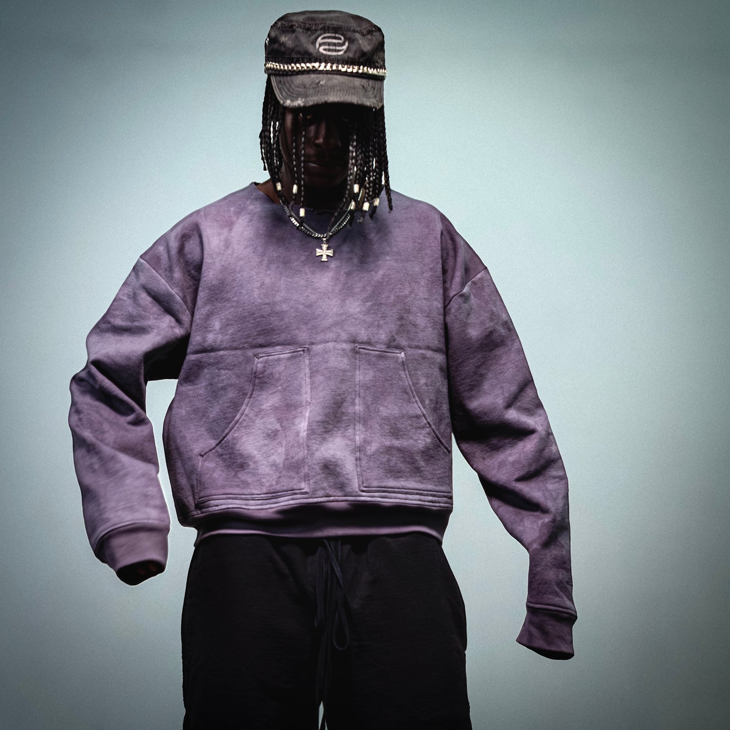 SLATE PURPLE CREWNECK