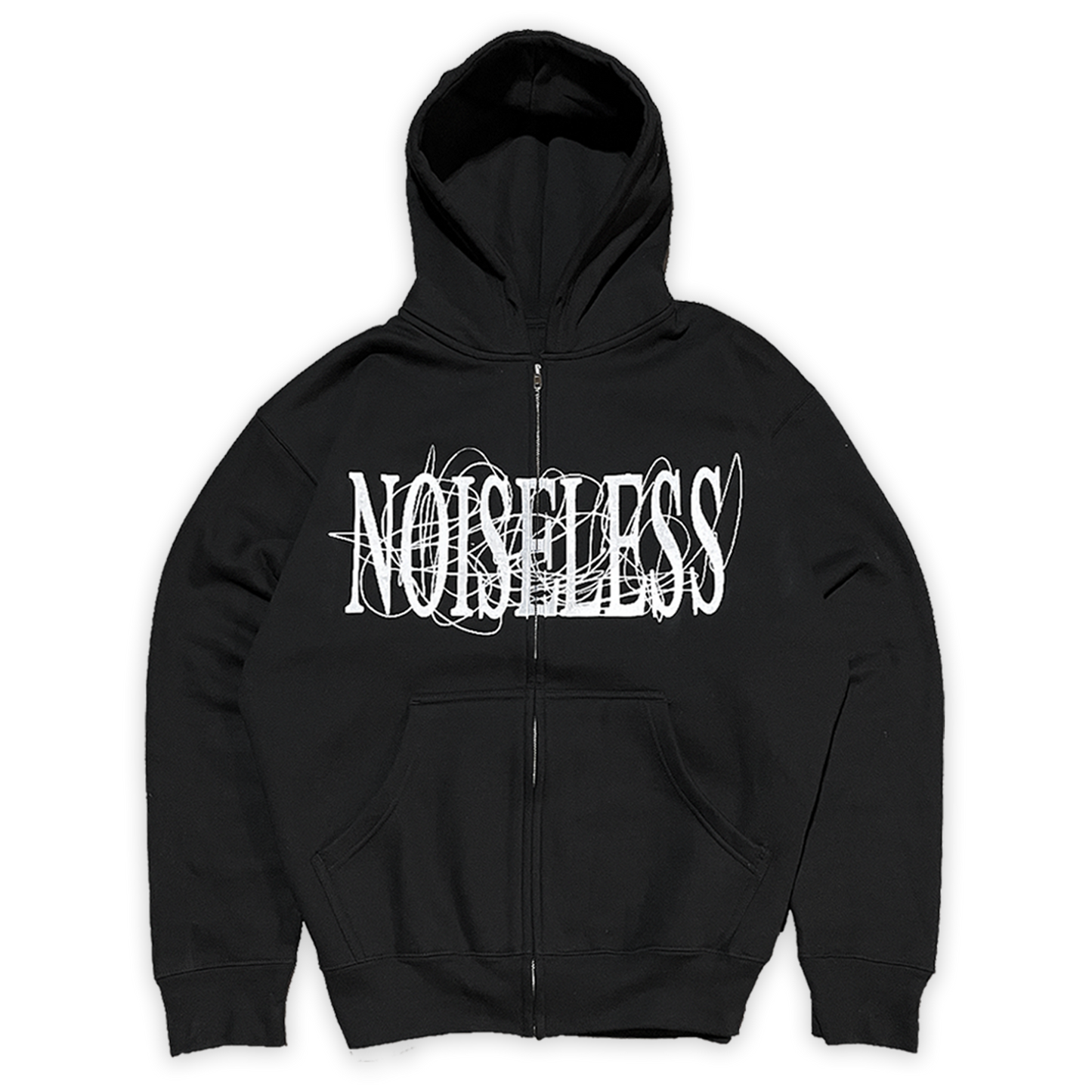 NOISELESS, zip-up hoodie